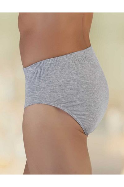 Şahinler Gray Men's Combed Cotton Slip Panties - ME009