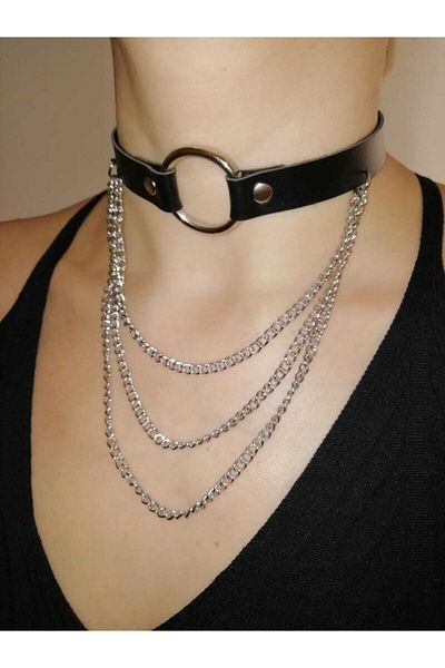 Fugusugu Gothic Black Widow Choker