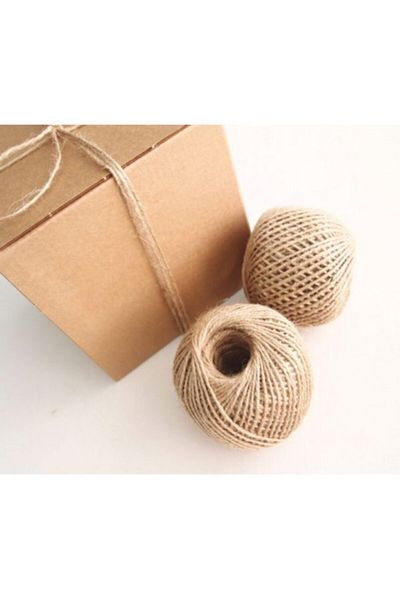 Hobialem 2 Pieces, Jute Rope, Rope, Straw Rope, Burlap Rope, Whip Rope
