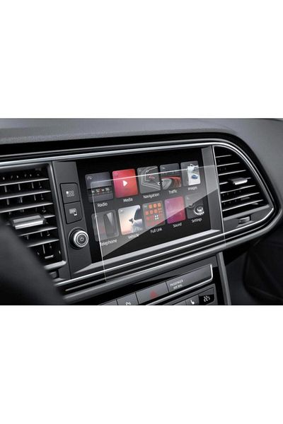 Slinky 8 Inch Multimedia Screen Protector Film Compatible For Seat Leon