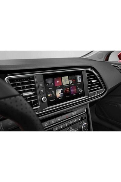 Slinky 8 Inch Multimedia Screen Protector Film Compatible For Seat Leon