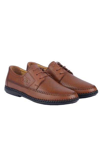 M.P. Men's Tan Leather Daily Comfort Shoes 211-4250