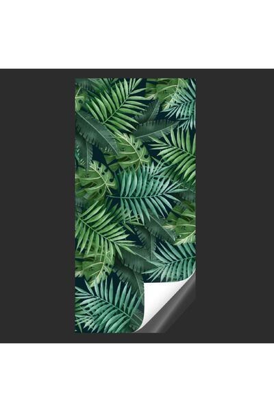 Kolhis Yeşil Sağlıklı Boya Suya Dayanıklı Yapışkanlı Folyo Duvar Kağıdı