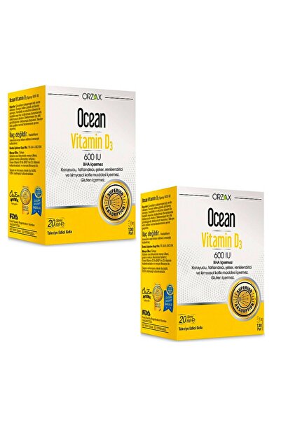 Ocean Vitamin D3 600 Iu 2'li Set