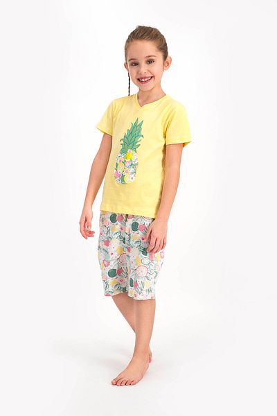 Arnetta Short Sleeve Capri Pajama Set (Mother and Daughter Can Be Combined, Prices Are Separate)