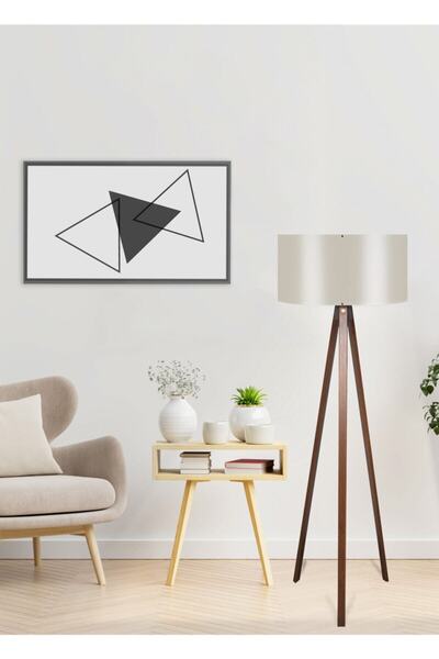 HOMİNG Tripot Ahşap Tripod Ayaklı Lambader Aag-1775