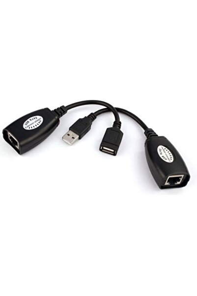 Alfais 5058 Rj45 Usb Ek Uzatıcı Cat5e 6 Kablosu Ekleme Extension