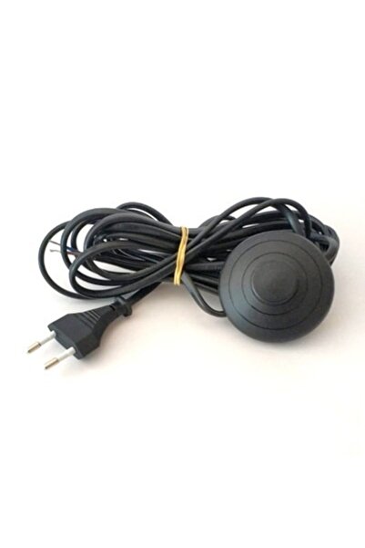 marketcik 4 Metre Siyah Renk Yer Puar Aç Kapa Anahtarlı Fişli Abajur Lambader Kablosu