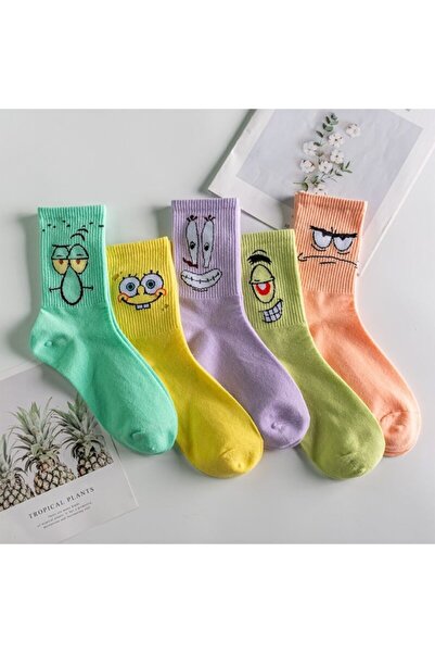 BGK Uniszex mintás főiskolai zokni 5 csomag, extra kényelmes