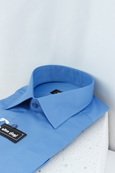 ALTINÇİZGİ Erkek Dar Kesim Düz Renk Gömlek