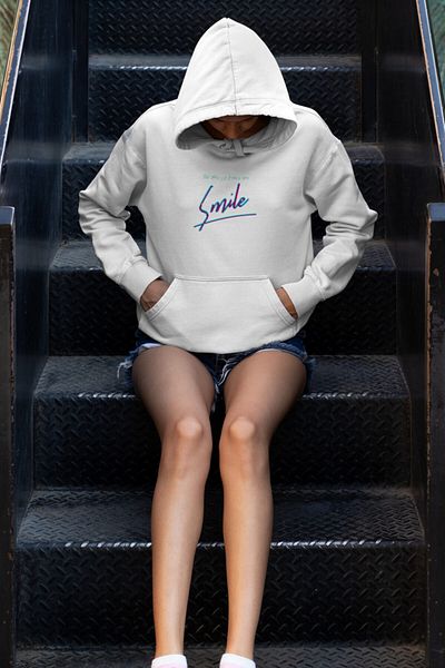 Raf Coll Unisex Λευκό Εποχιακό Φούτερ με Ψηφιακή Εκτύπωση