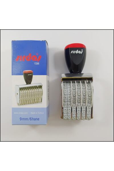 Sırdaş Numaratör 9 Mm 6 Haneli 1596