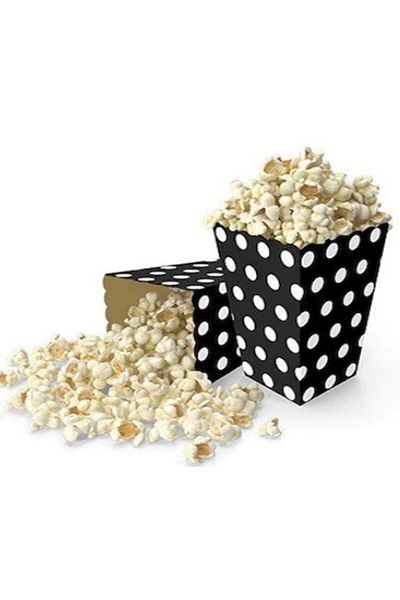 Partimarka Black Polka Dot Corn Boxes
