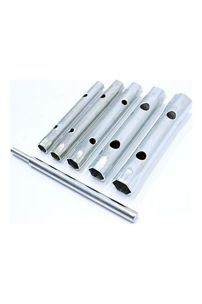 MOONSHOP 6 Piece Pipe Type Sleeve and Socket Set - Spark Plug Wrench Set