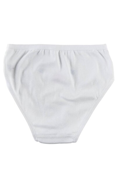 Tutku Kız Çocuk Beyaz Ince Bel Işlemeli Bato Külot
