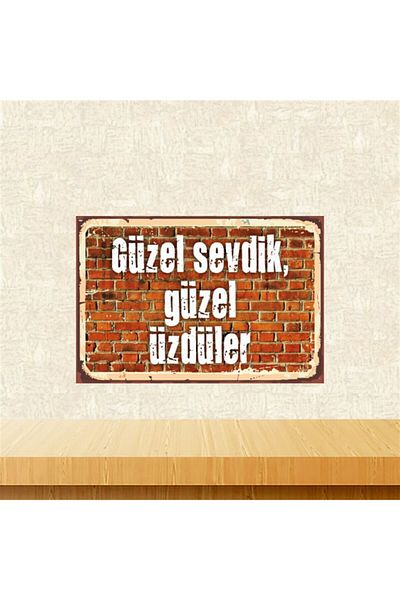TAKIFİX Όμορφοι αγαπημένοι Όμορφοι άλλαχτες Ρετρό Ξύλινος Πίνακας Tkfx5543