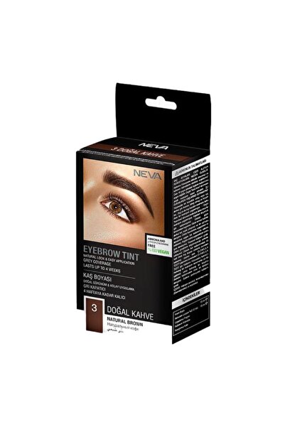 Genel Markalar Fırsat Ayı Neva Eyebrow Tint Kaş Boyası Seti 3.0 Doğal Kahve %100 Vegan