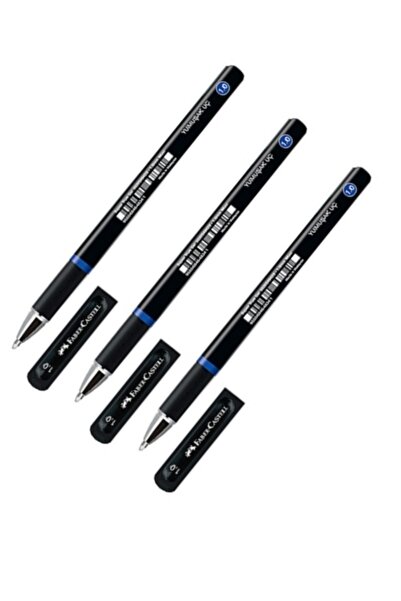 Faber Castell Super True Gel Roller Imza Kalemi Mavi 1.00 Mm 3 Adet