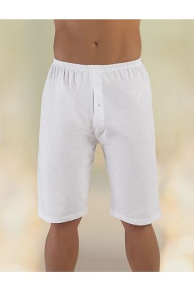 Şahinler 3-Piece Combed Cotton Men's Long Hacı Underwear White Ottoman Underwear 100% Cotton