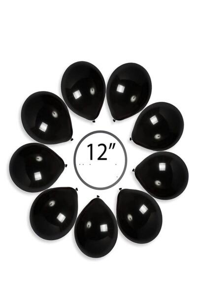 Partifabrik Chrome Balloon Black Metallic 5 Pieces