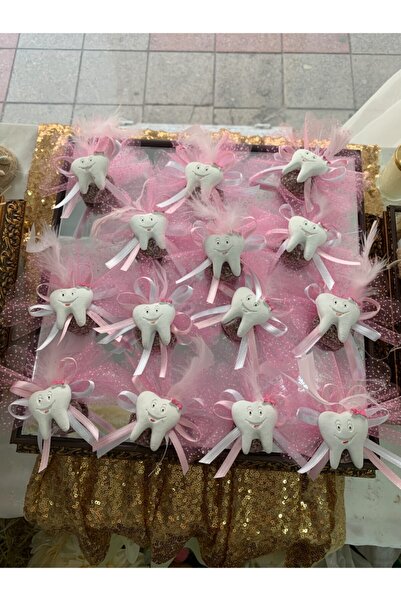 Elit nikah şekerleri 30 Adet Kokulutaş Diş Hediyesi Magnet