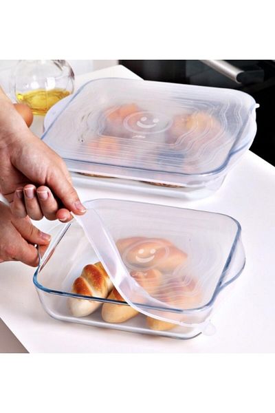 MİEN Silicone Stretch Cover 2-Piece Silicone Pyrex Cover