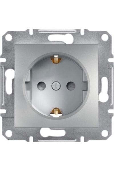 Schneider Electric مقبس ألومنيوم مؤرض لحماية الأطفال من Asfora Plus