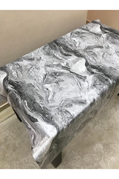 yukselhalimefrusat Pvc Yuvarlak Astarlı Muşamba Masa Örtüsü