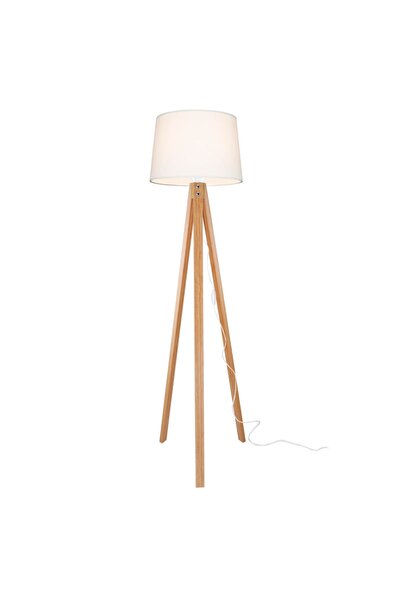 Modelight Deko Lambader Bambu Ayak / Krem Şapka