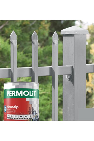 Permolit Monotip Renkli Antipas Boya Metalik Gümüş Gri 1 Kg