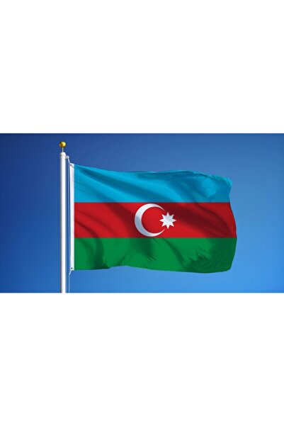 günenbayrak Azerbaycan Gönder Bayrağı 50 X 75 Cm Raşel Kumaş