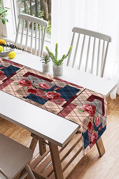 Realhomes Μοντέρνο Suede Runner με ψηφιακή εκτύπωση ειδικής σχεδίασης