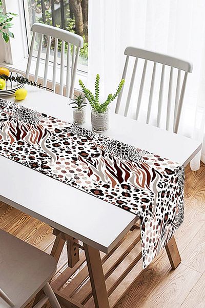 Realhomes Alerg modern din piele intoarsa cu imprimeu leopard