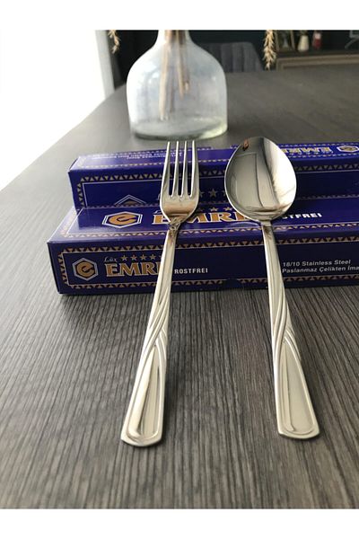 EMRE ROSTFREI طقم شوكة ملعقة مكون من 12 قطعة من Emre