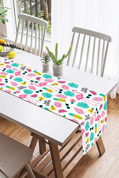 Realhomes Hello Summer Special Design Digital Printed Suede Runner