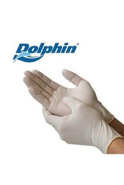 Dolphin Pudralı Lateks Muayene Eldiveni S Beden