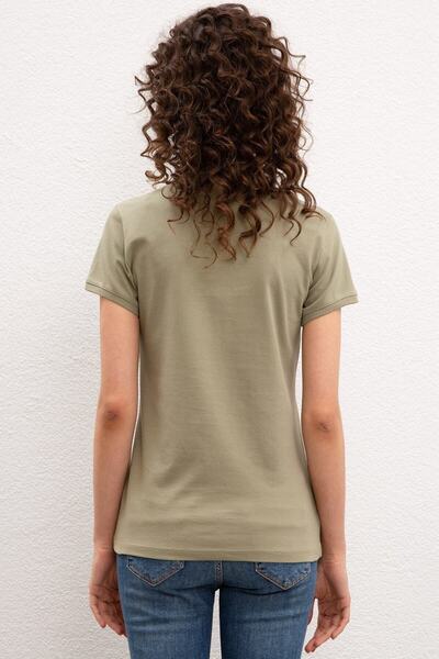 U.S. Polo Assn. Tricou verde pentru femei