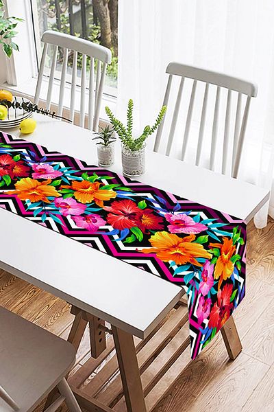 Realhomes Zigzag Și Flori Design Special Decorativ Design Special Alerg din piele intoarsa