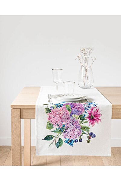 Realhomes أرجواني اللون باقة الزنبق عزر الزخرفية من جلد الغزال عداء