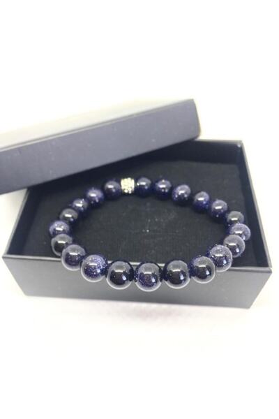 Ermap سوار نسائي من الحجر الطبيعي باللون الأزرق الداكن