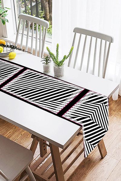 Realhomes Runner modern din piele intoarsa cu imprimare digitala cu design special