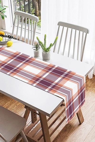 Realhomes Suede Runner με μοντέρνο καρό σχέδιο
