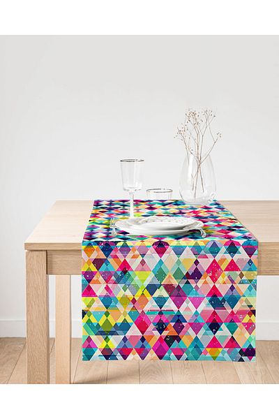 Realhomes Forme geometrice colorate Design special Suede Runner