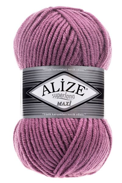 Alize Superlana Maxi - 28 Dusty Rose Χρώμα Κωδικός Πλεκτό Χέρι Νήμα Κλωστή