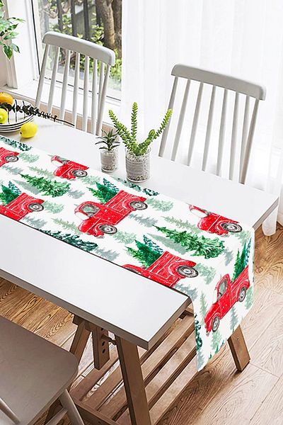Realhomes Ψηφιακή τυπωμένη ειδική σχεδίαση Suede Runner με μοτίβο γρασίδι σε λευκό φόντο