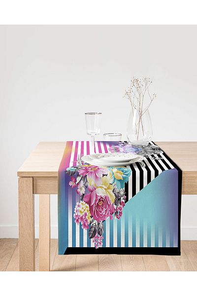 Realhomes Design special, imprimat digital, alergător modern din piele de căprioară