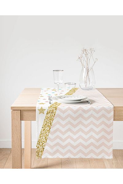 Realhomes Ψηφιακή εκτύπωση ειδικής σχεδίασης Suede Runner με γεωμετρικά σχέδια σε πολύχρωμο φόντο