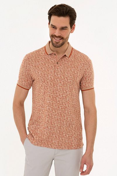 Pierre Cardin Μπλουζάκι με λαιμόκοψη Polo Slim Fit Tile