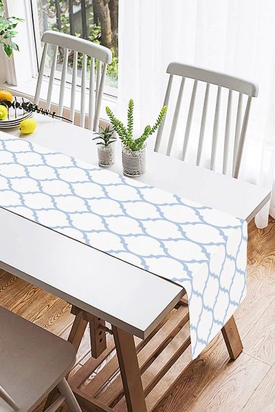 Realhomes Μοντέρνο Ogea Themed Digital Printed Διακοσμητικό Ειδικού Σχεδιασμού Suede Runner