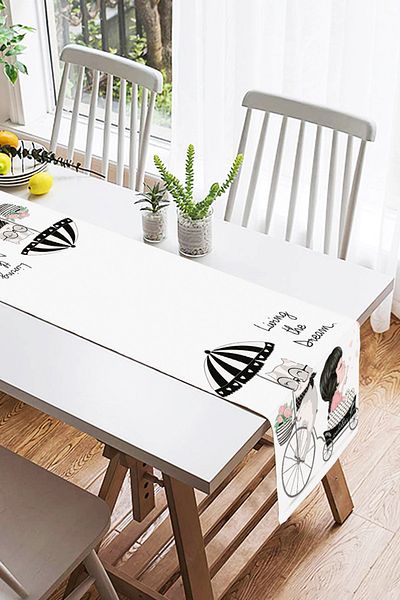 Realhomes Fashion Girl Digital Printed Modern Suede Runner
